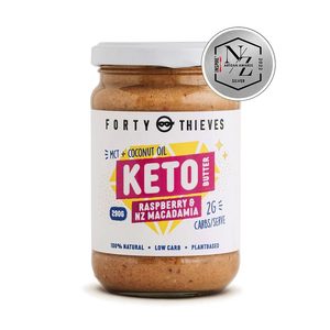 Products: Macadamia and Raspberry Keto Nut Butter - 290g Forty Thieves