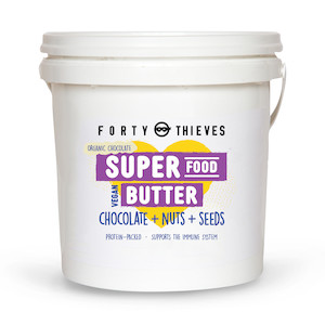 Products: Chocolate SuperFood Butter Pail 2kg - 4kg - 10kg Forty Thieves