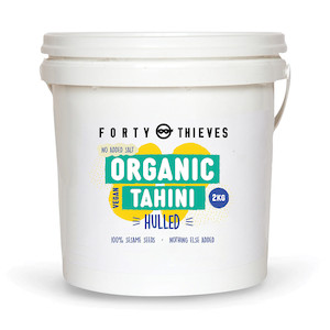 Products: Bulk Organic Tahini Pail 2kg - 4kg - 10kg Forty Thieves