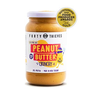 Products: Crunchy Peanut Butter - 375g Forty Thieves