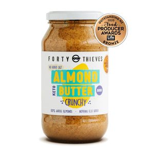 Products: Crunchy Almond Butter Jumbo - 500g Forty Thieves