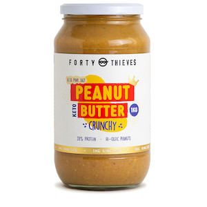 King Size Crunchy Peanut Butter - 1kg Forty Thieves