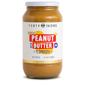 Smooth Peanut Butter King Size - 1kg Forty Thieves