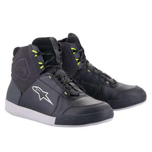 ALPINESTARS Chrome Drystar Shoes - Black/Dark Grey/Yellow Fluoro