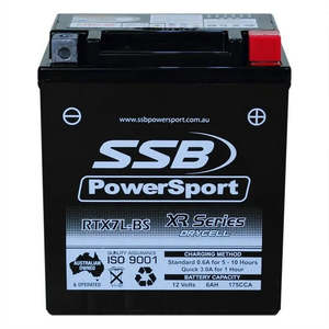 SSB Motorcycle And Powersports Battery - RTX7L-BS (YTX7L-BS)