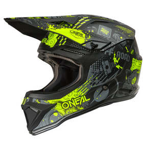 *ONEAL 1Series VIBRANT Youth MX Helmet - Black/Neon Yellow