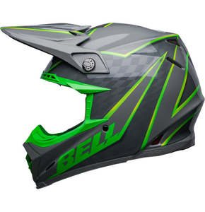 **BELL Moto-9S FLEX Sprite Gloss Grey/Green