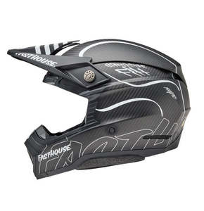**BELL Moto-10 SPHERICAL Fasthouse Raven Matte Black/White