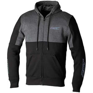 RST TEAM ZIP THROUGH CE TEXTILE HOODIE - Black