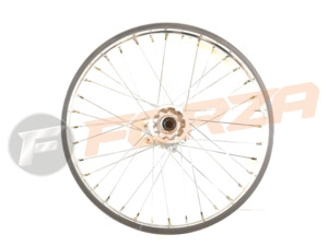0 09 Cbm: FORZA 21 inch Front Disc Wheel with Rim Lock - Alloy Silver Rim