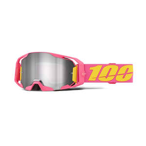 Goggles: **100% ARmatic Adult MX Goggle Snakpak w Silver Flash Mirror Lens