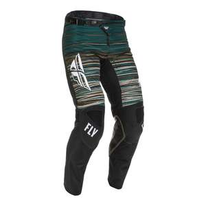 FLY Racing Kinetic Wave Adult MX Pants - Black / Rum