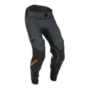 Pants: FLY Racing Lite Hydrogen Special Edition Speeder Adult MX Pants - Metal / Red / Yello