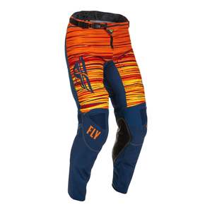 FLY Racing Kinetic Wave Adult MX Pants - Navy / Orange