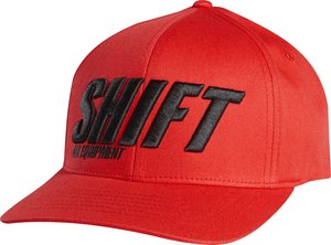 Casual Gear: SHIFT SIGHT LINE FLEXFIT HAT - Red