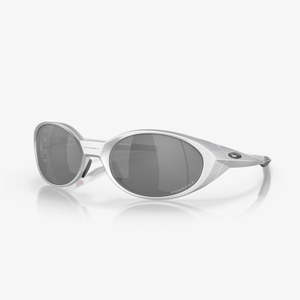 Casual Gear: OAKLEY Eye Jacket Redux Sunglasses - Silver w PRIZM Black Polarized Lens