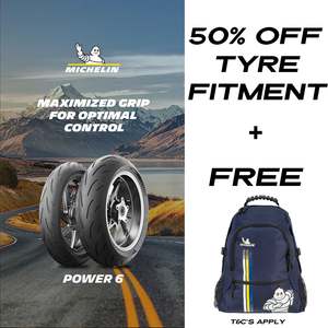 MICHELIN 17 inch Power 6 ZR Radial 66W Rear Sport Tyre 140/70-17
