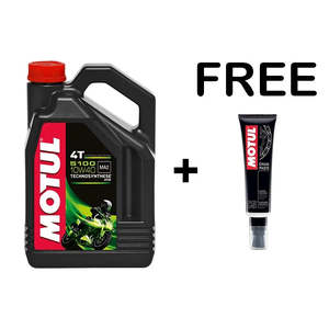 Motul Collection: MOTUL 5100 4T 10W40 4L + FREE C5 CHAIN PASTE 150ML