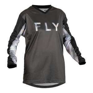 Fly Racing Collection: FLY Racing Womens F-16 MX Jersey - Black / Grey