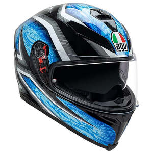 Agv Collection: AGV K5 S Road Helmet - Kunai_Black/Cyan/Silver