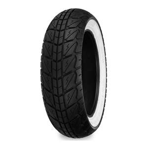 Oversize: Shinko SR723 12 inch Rear T/L White Wall Scooter Tyre