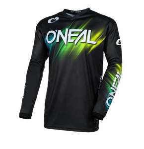 Jerseys: ONEAL ELEMENT Voltage V.24 Adult MX Jersey - Black/Green