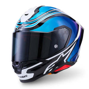 ALPINESTARS Supertech R7 Zeal MX Helmet- Black/Blue/Pink/White