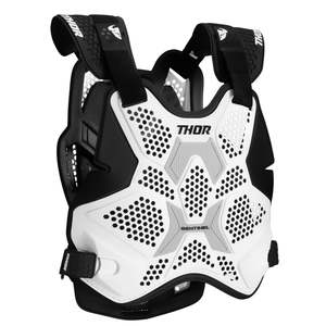 0 06 Cbm: *THOR MX CHEST PROTECTOR SENTINEL PRO WHITE