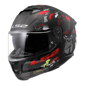 Helmets: LS2 FF808 Stream II Angry Monkey Road Helmet