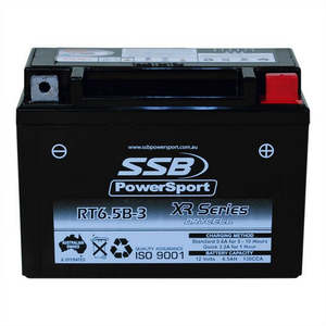 **SSB Motorcycle And Powersports Battery - RT6.5B-3 (YT6.5B-3)