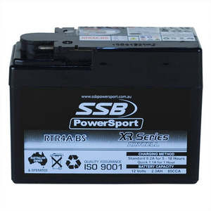 **SSB Motorcycle And Powersports Battery - RTR4A-BS (YTR4A-BS)