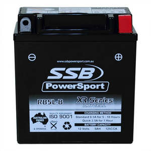 **SSB Motorcycle And Powersports Battery - RB5L-B (YB5L-B)
