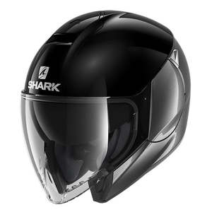 SHARK Citycruiser Blank Open Face Road Helmet - Black-Anthracite