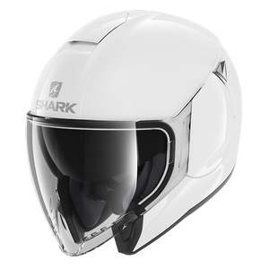 SHARK Citycruiser Blank Open Face Road Helmet - White
