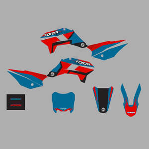 FORZA Aftermarket KRZ Style Plastic & Graphic Kit 2026 Sea Blue Edition