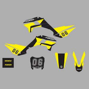 FORZA Aftermarket KRZ Style Plastic & Graphic Kit 2026 - Yellow