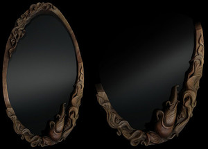 Products: Wild Lilies mirror Fossil Studios