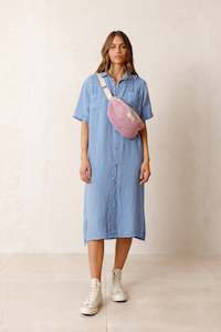 Indie & Cold Linen Shirt Dress