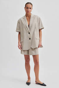 Blazer: Second Female Sharo New Blazer - Roasted Cashew