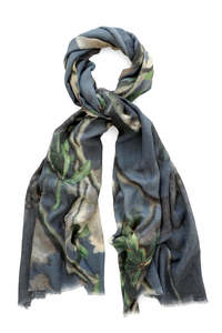 Accessories: GOOD & CO Island Rose Skinny Wool Scarf
