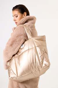 Accessories: Garcia Gold Tote Bag