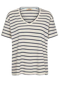 Mos Mosh Nani Stripe T-Shirt Ecru