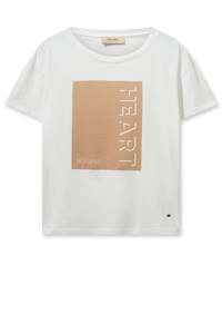 T Shirts: Mos Mosh Costa Tee Shirt - Cinnamon Swirl