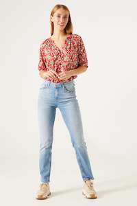 Garcia: Garcia Pink Blouse with Floral Print