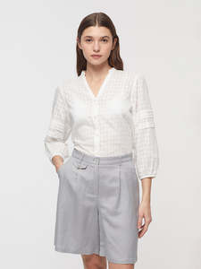 Nice Things Linen Short Light Grey