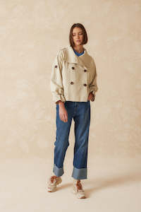 Indie & Cold Trench Coat - Beige