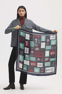 Accessories: Nice Things Herbarium Silk Scarf