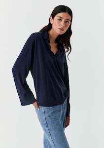 Morrison: Morrison Skye Knit Polo Navy