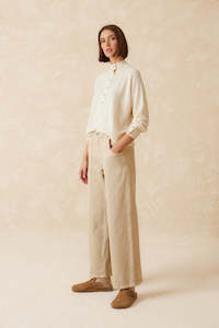 Indie & Cold Rice Stitch Sweater - Crudo