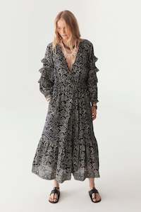 Dresses: Maison Hotel Carmencita Dress - Black Sheep